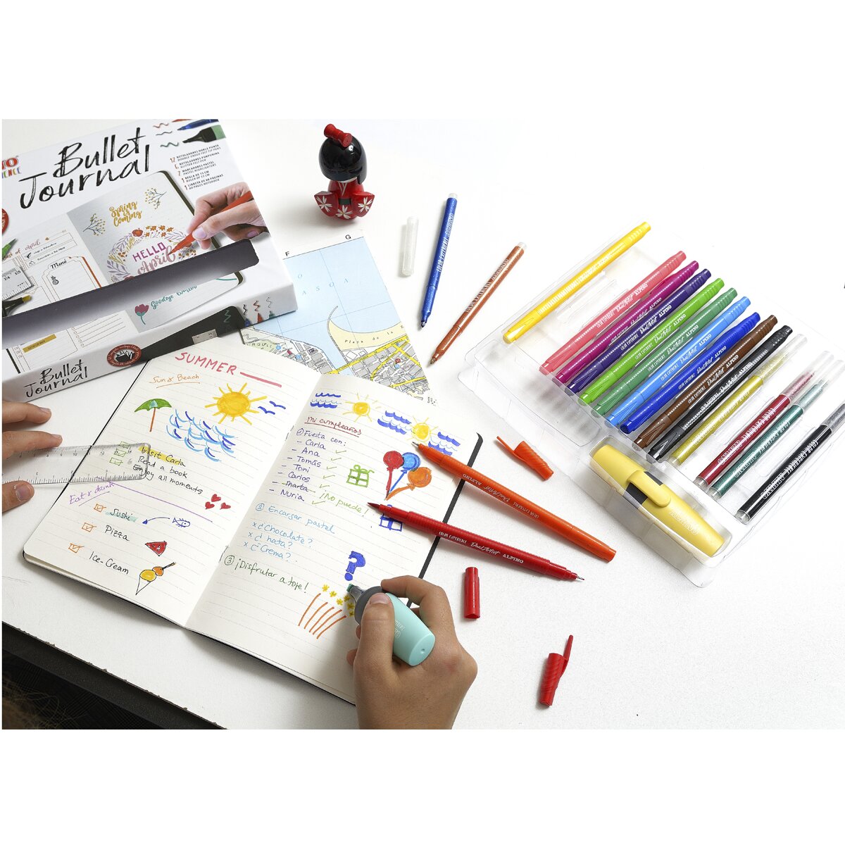 Conjunto Color Experience Bullet Journal Kit Alpino 3
