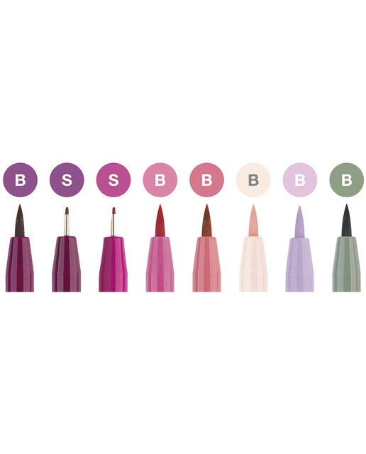 Marcador de Desenho FABER-CASTELL Hand Lettering Set 8 Unidades 2