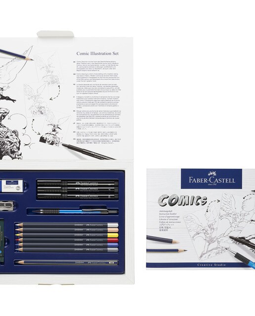 Conjunto para Desenhar Bandas Desenhadas com 15 Peças Sortidas Multicolor-3