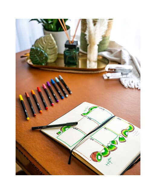 Pack de 12 Canetas de Feltro às Cores para Colorir, Cores Sortidas, Intensity Multicolor-2