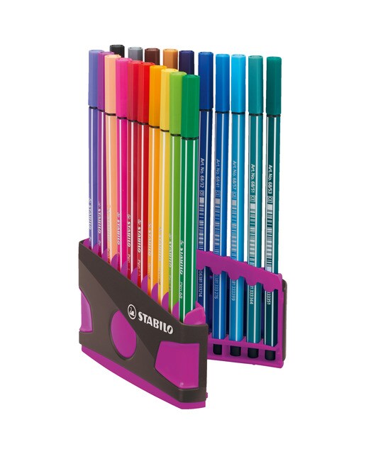 Estojo ColorParade 20 Canetas de Feltro Premium Pen 68 - Multicolor Multicolor-2