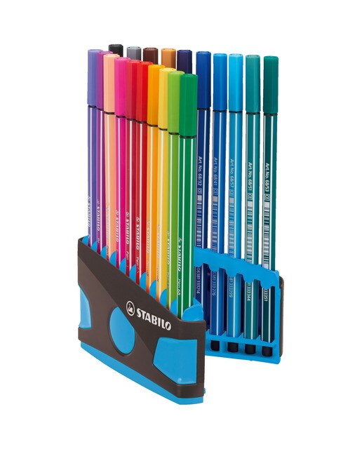 Estojo ColorParade 20 Canetas de Feltro Premium Pen 68 - Multicolor Multicolor-2