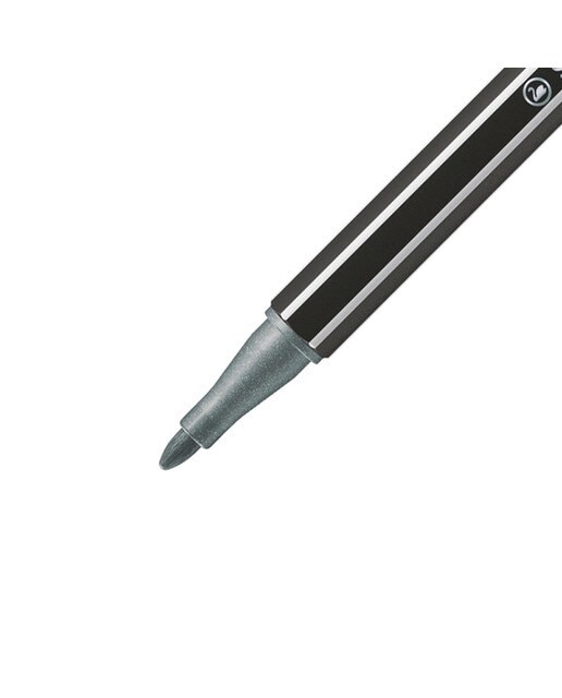 Caneta de feltro Metálica Pen 68 Metallic Cor Prateado Prata-3
