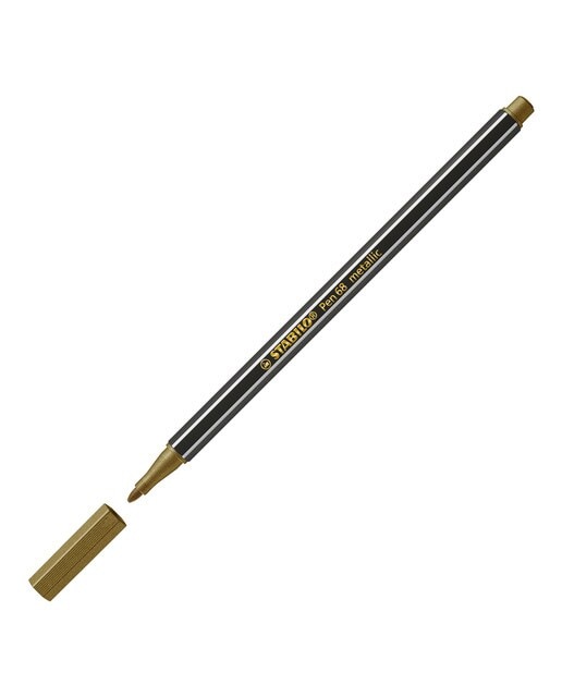 Caneta de feltro Metálica Pen 68 Metallic Dourado Dourado-2
