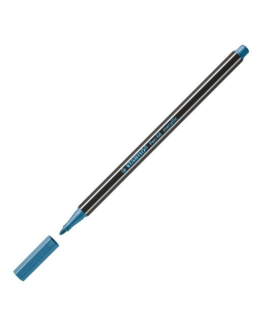 Caneta de feltro Metálica Pen 68 Metallic Azul Metalizado Azul-2