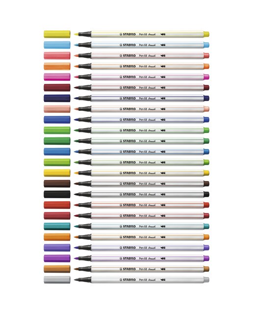 Estojo ARTY de 12 Canetas de Feltro Premium Ponta de Pincel 68 Brush - Multicolor Multicolor-3