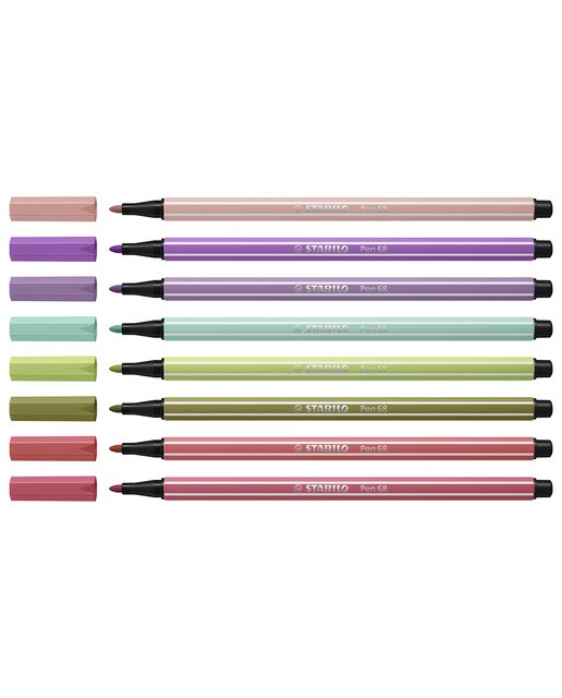 1 Caneta de feltro Premium Pen 68 Vermelho Morango 5