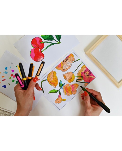 24 Marcadores para Pintar Premium Intensity Multicolor-3