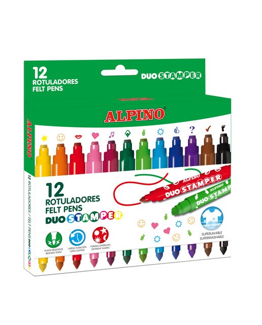 Pack de 12 Marcadores Duo Stamper - Multicolor Multicolor-1