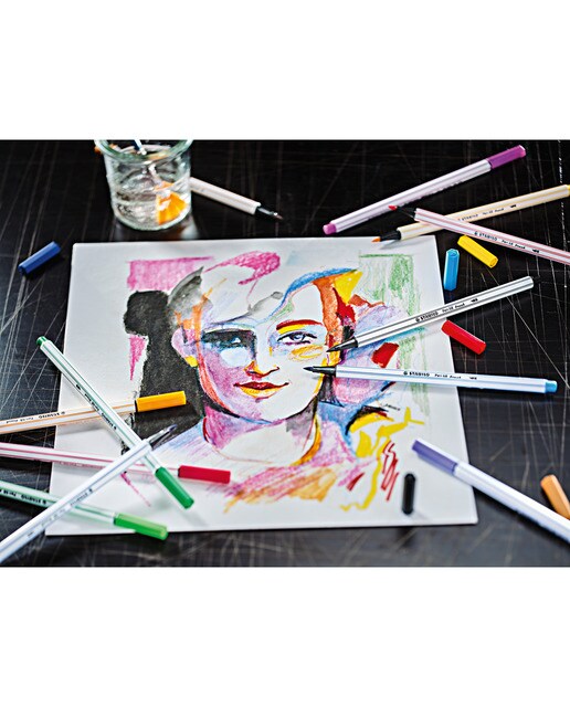 Estojo ARTY de 30 Canetas de Feltro Premium Ponta de Pincel 68 Brush - Multicolor Multicolor-3