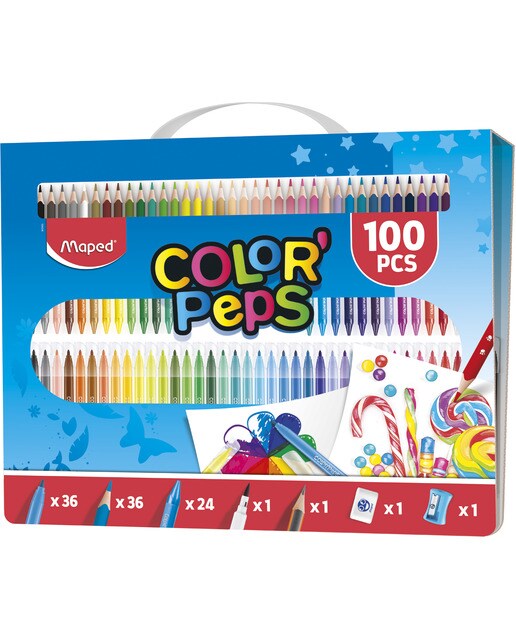 Kit colorear 100 piezas Colorpeps Maped Multicolor-3