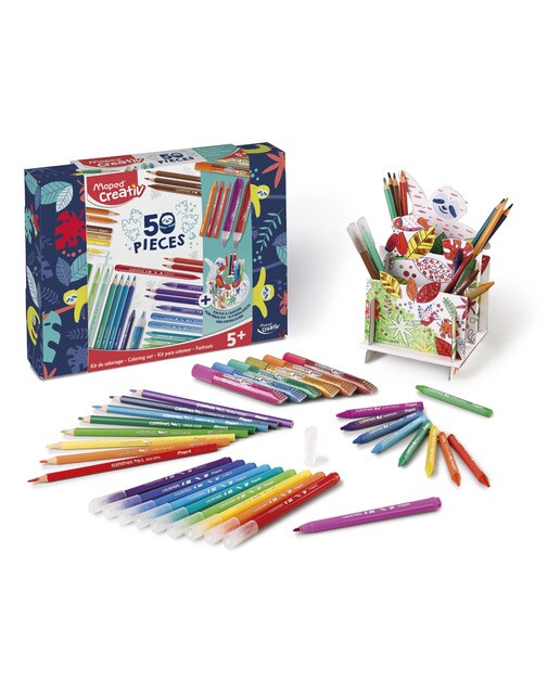 Kit colorear 50 piezas Creativ Maped Multicolor-1