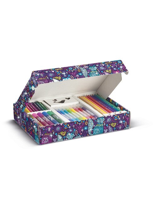 Kit colorear purpurina caja cartón Maped Multicolor-2