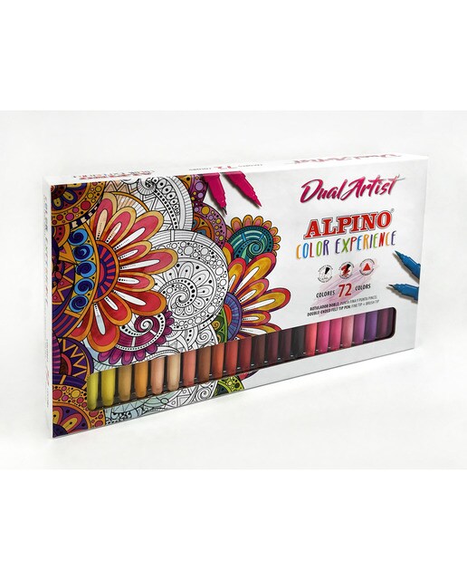Estojo de 72 Marcadores Dual Artist Color Experience Multicolor-1