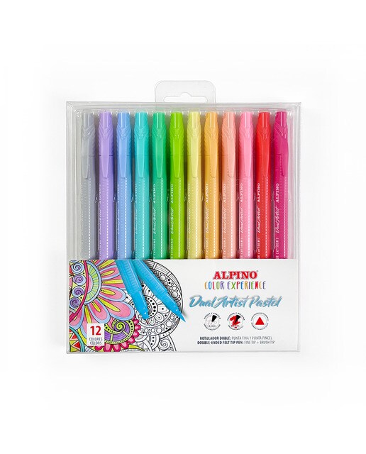 Imagem 0 de Estojo de 12 Marcadores Dual Artist Color Experience - Cores Pastel