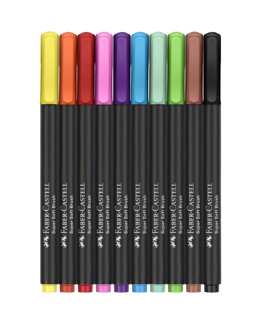 Estojo de Cartão de 10 Marcadores Black Edition Ponta de Pincel 3