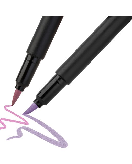 Estojo de Cartão de 6 Marcadores Black Edition Ponta de Pincel - Cores Pastel 4