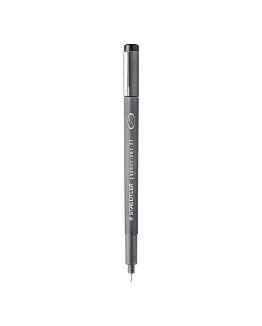 Caneta de Feltro Calibrada Pigment Liner - 0,1 mm Preto-1