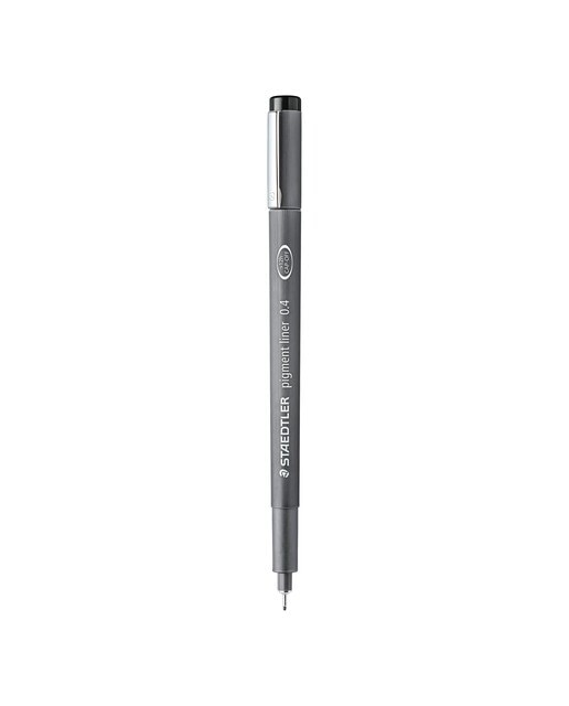 Caneta de Feltro Calibrada Pigment Liner - 0,4 mm Preto-1