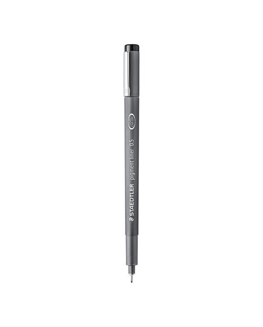 Caneta de Feltro Calibrada Pigment Liner - 0,5 mm Preto-1