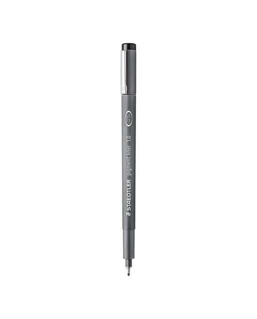Pack de 10 Marcadores Calibrados Pigment Liner - 1,0 mm Preto-1