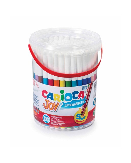 Bote de 100 rotuladores superlavables Joy Carioca Multicolor-1