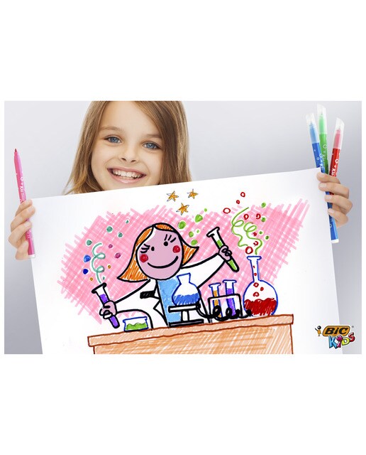 Pack 12 Marcadores Kid Couleur Pastel Multicolor-5