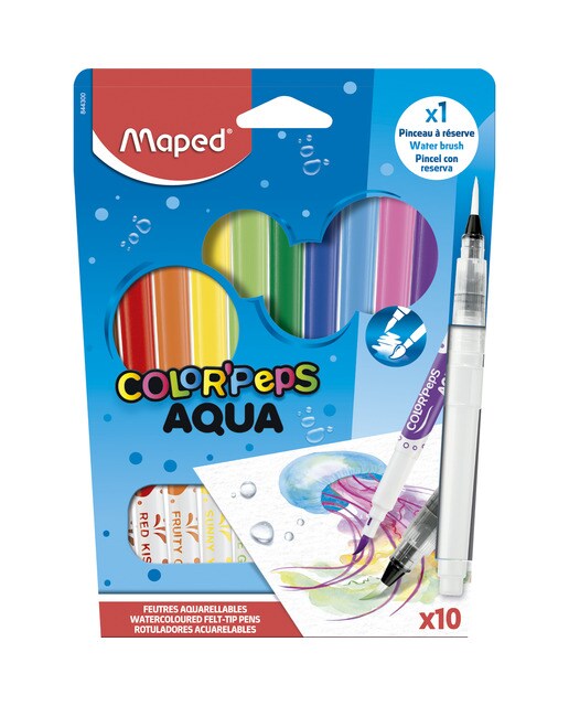 Imagem 0 de Marcador Colorpeps Aguarelável 10 cores
