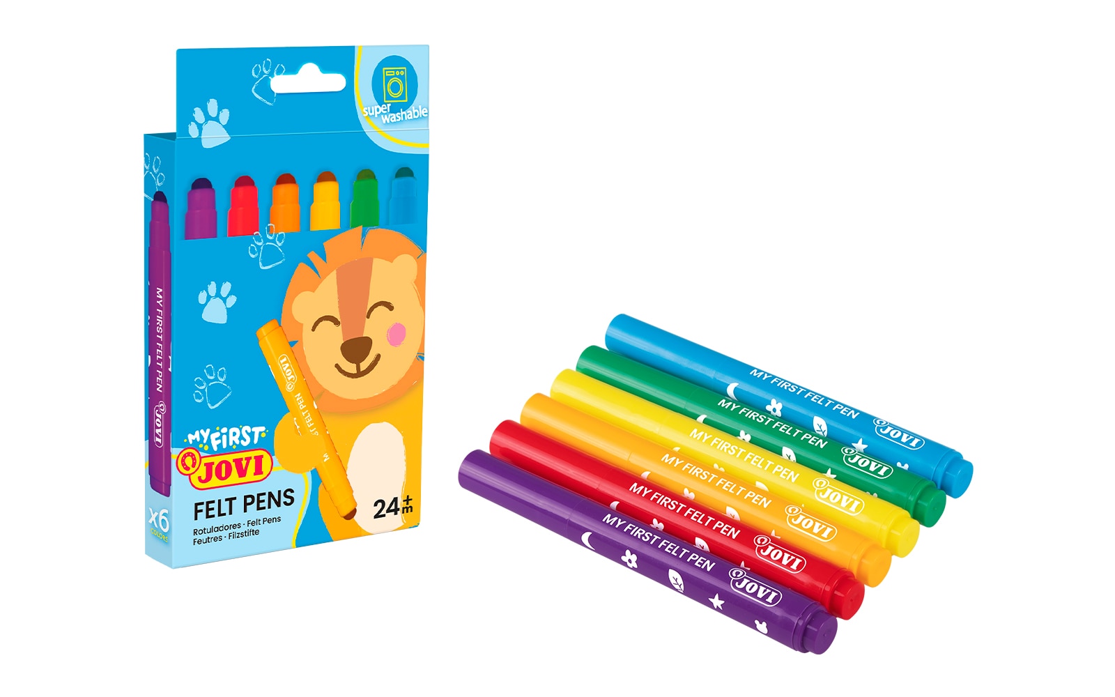 MY FIRST Felt Pen 6 rotuladores Jovi Multicolor Multicolor-3