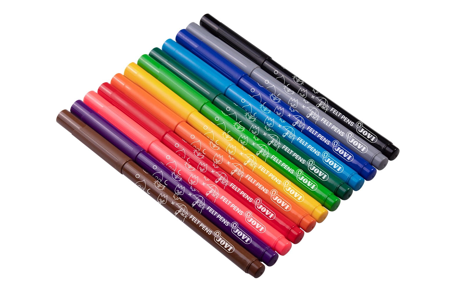 FELT PENS 12 rotuladores Jovi Multicolor Multicolor-3