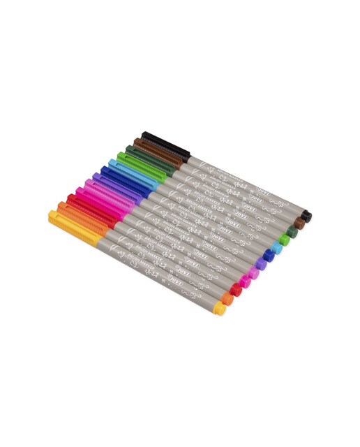 BRUSH MARKER 12 Marcadores Jovi Multicolor Multicolor-4