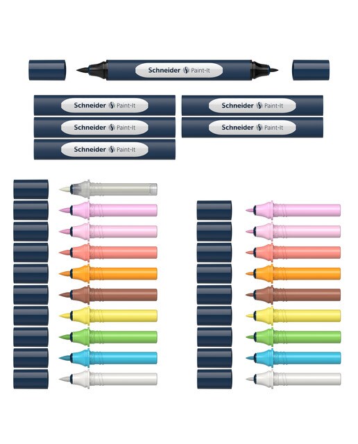 Caja Twin marker Paint-It 040 - 27 piezas Schneider multicolor Multicolor-3