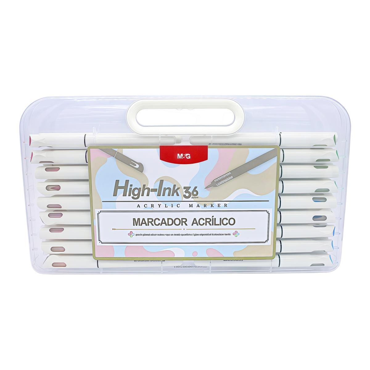 Imagem 0 de Marcadores de Pincel Acrílico 36 Cores