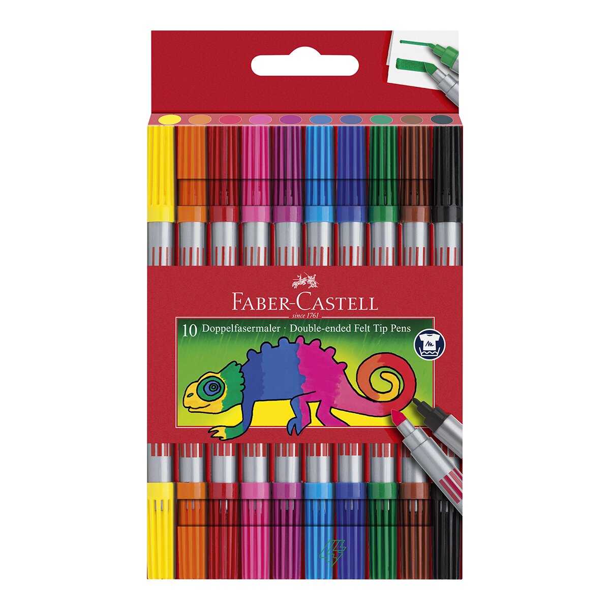 Imagem 0 de Marcador Faber-Castell Ponta Dupla Fibre-Tip - 10 Unidades