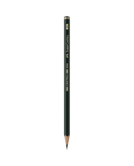 Imagen 0 de Blíster 2 Ecolápices Grafito Castell 9000 2H Faber-Castell