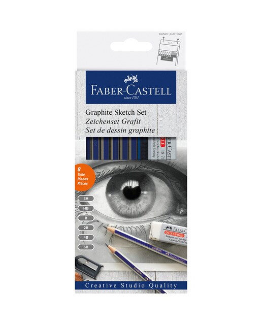 Conjunto de Desenho Grafite Faber Castell Multicolor Multicolor-1
