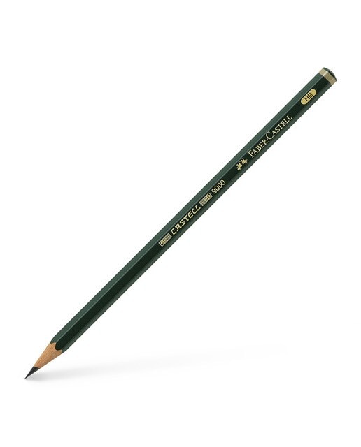 Lápiz CASTELL 9000 Graduación HB para Escribir y Abocetar Faber Castell Negro Negro-1