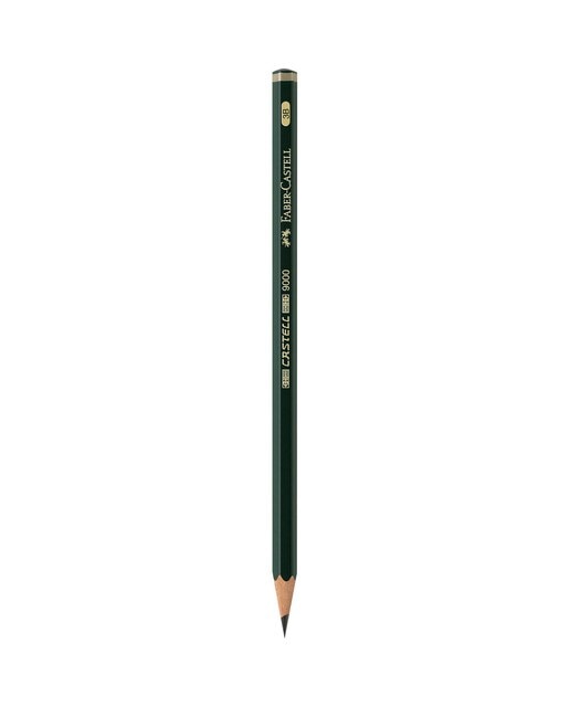 Imagen 0 de Lápiz CASTELL 9000 Graduación 3B para Escribir y Abocetar Faber Castell Negro