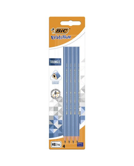 Pack de 4 Lápis de Grafite Evolution Triangle 1