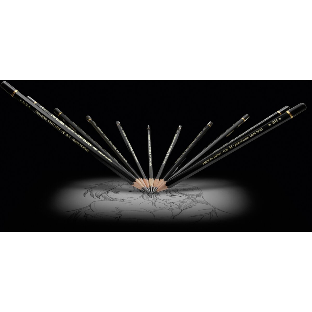 Lápis de grafite Premium MONO 100 Dureza H 3