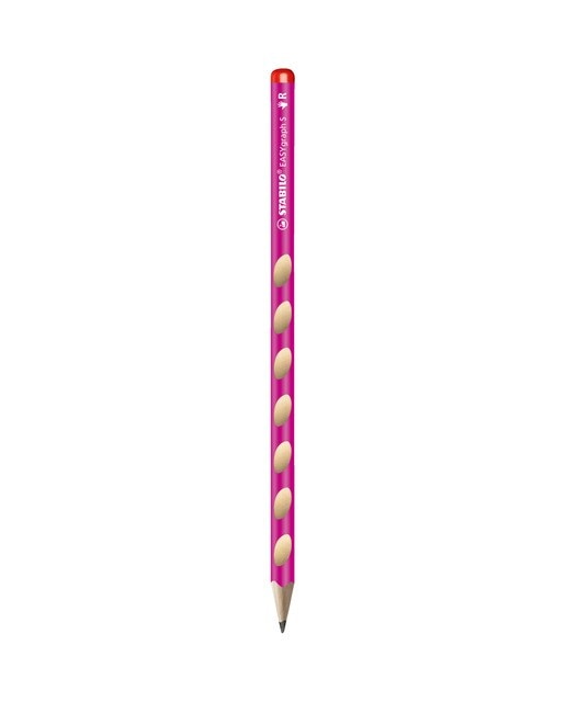 Lápis Ergonómico para Destros EASYgraph S - Rosa Rosa-1