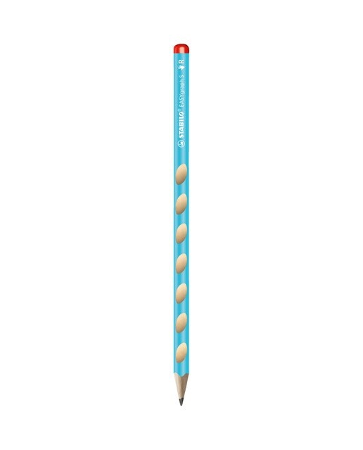 Lápis Grafite Triangular Fino Easy Graph S HB Ergonómico Destros azul pastel Azul-1
