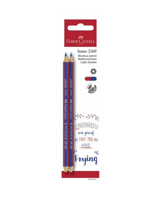 Imagen 0 de Pack 2 lapiceros bicolor especial colegios Faber-Castell