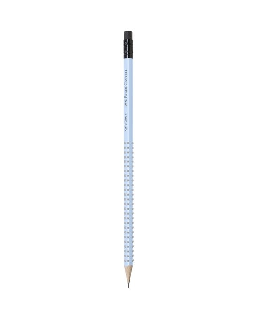Lápiz grip con goma HB triangular Faber-Castell sky blue Sky Blue-1