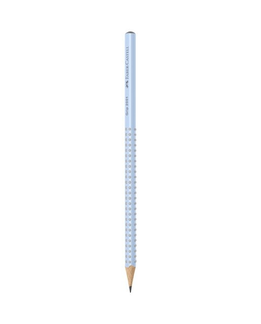 Imagen 0 de Lápiz Grip HB triangular ergonómico Faber-Castell sky blue