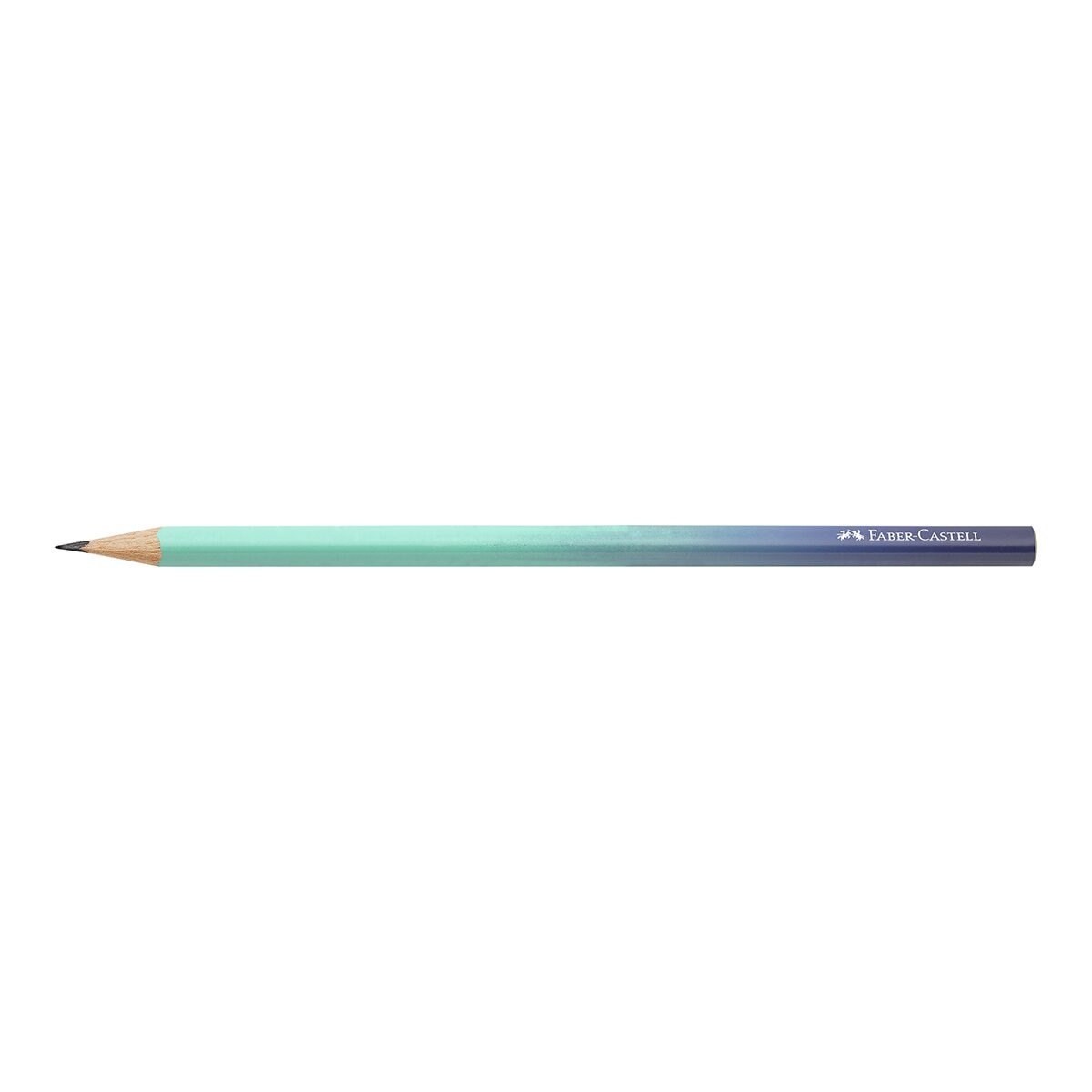 Lápiz ergonómico triangular dureza B Faber-Castell gradiente de color  Buzzing blue 2