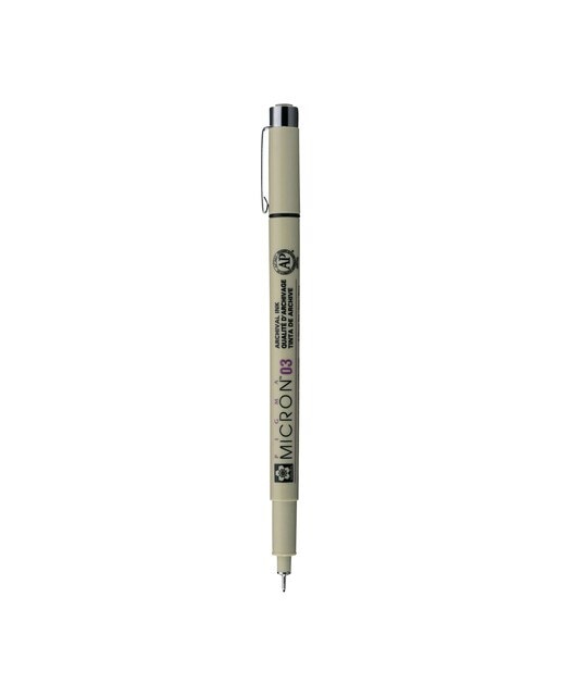 Caneta de Feltro de Ponta Fina Micra 03 - Preto/Multicolor 2