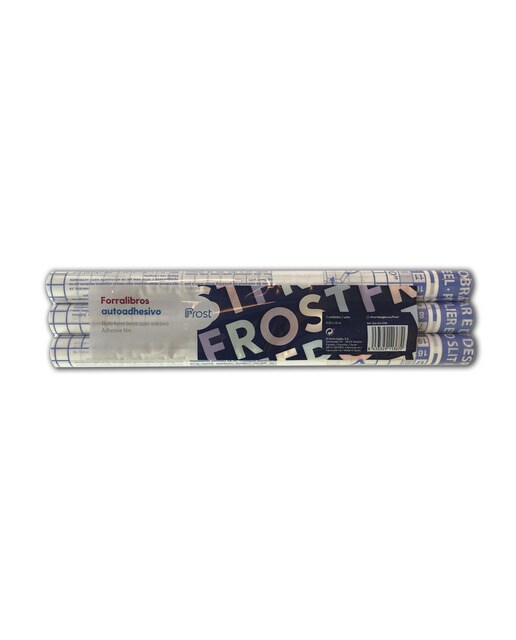 Imagen 0 de Pack de 3 Forralibros Autoadhesivo Frost transparente