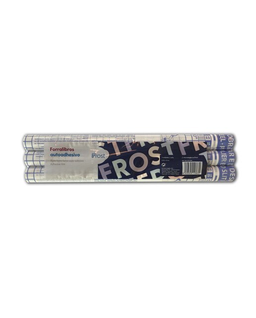 Pack de 3 Forralibros Autoadhesivo Frost transparente