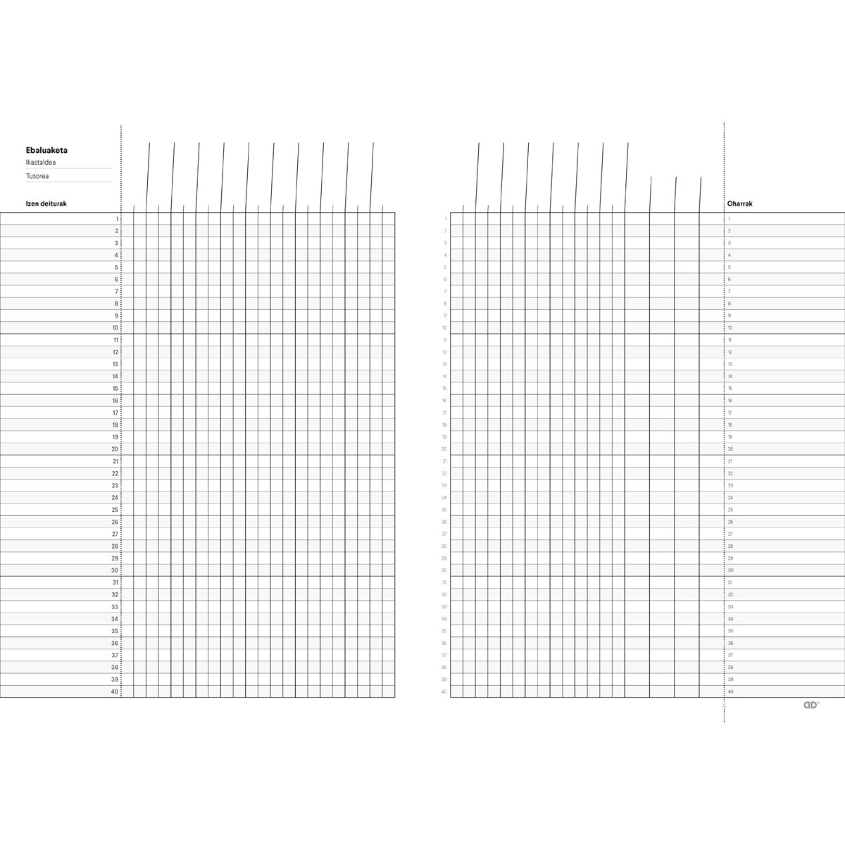 Caderno Dúplex Alaranjado Basco 2